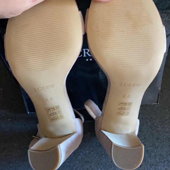 J Crew Factory Open Toe Block Heels - Picture 2 of 2
